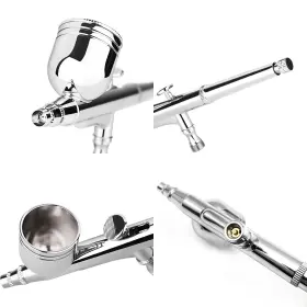 Lyhlya 772324416125 Gravity Feed Dual-action Airbrush Spray Gun Kit Trigger For Art Cra #3