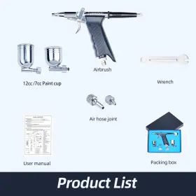 Sp166 Lymmiytc Airbrush Kit Trigger Gun With 0.2m Needle 7cc/12cc Paint Cu #2