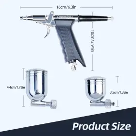 Sp166 Lymmiytc Airbrush Kit Trigger Gun With 0.2m Needle 7cc/12cc Paint Cu #3