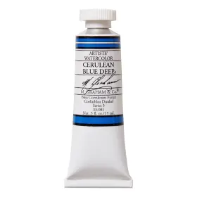 33-081 M. Graham & Co. 1/2-ounce Tube Watercolor 0.5 Fl Oz Pack Of 1 Cerulean Blue Deep