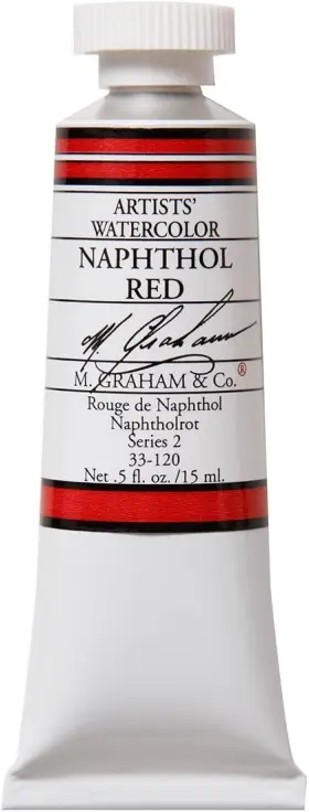 33-120 M. Graham & Co. 1/2-ounce Tube Watercolor 0.5 Fl Oz Pack Of 1 Naphthol Red