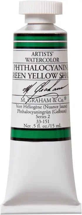 33-151 M. Graham & Co. 1/2-ounce Tube 0.5 Fl Oz Pack Of 1 Phthalocyanine Green Yellow