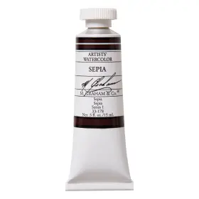 33-178 M. Graham & Co. 1/2-ounce Tube Watercolor Paint Sepia 0.5 Fl Oz Pack Of 1