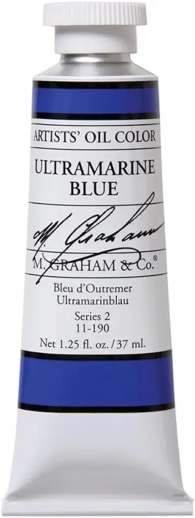 M. Graham & Co. 766383111909 Artist Oil Paint 1.25 Fl Oz Pack Of 1 Ultramarine Blue