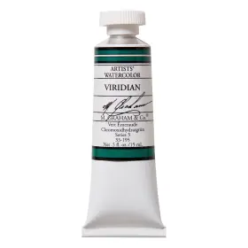 M. Graham & Co. 766383331956 1/2-ounce Tube Watercolor Paint 0.5 Fl Oz Pack Of 1 Viridian