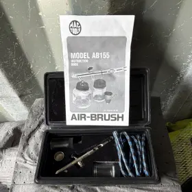 Ab155 Mac Tools Air Brush Kit With Hose Jars And Instruction Book