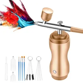 Madetec 744173123653 Airbrush Kit With Compressor Cordless - 48psi High-pressure 60min Working Tim