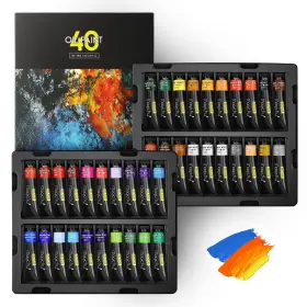 Magicfly Mf7004-magicfly Oil Paint 40pcs 18ml/0.6oz 0.63 Fl Oz Pack Of 40 Multicolored