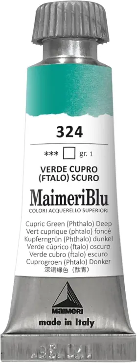 M1609324 Maimeri Maimeriblu 12ml Single-pigment 0.4 Fl Oz Pack Of 1 Cupric Green Deep
