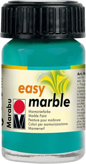 Mr130539098 Marabu Easy Marble Paint 15ml - 098 Turquoise 1 Count Pack Of Blue