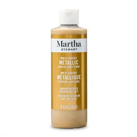 68701 Martha Stewart Craft Paint Gold 8 Fl Oz Premium 1 Count Pack Of