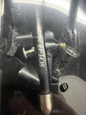 2020-2f Masino Badger Air-brush Co. Sotar Large Gravity Feed Fine Airbrush Black #2