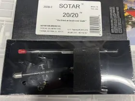 2020-2f Masino Badger Air-brush Co. Sotar Large Gravity Feed Fine Airbrush Black