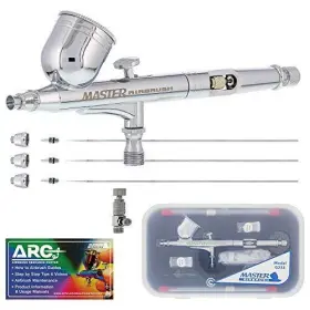 G233 Master Airbrush 046933899281 Pro Set With 3 Nozzle Sets - Dual-action Gravity Feed Cuta