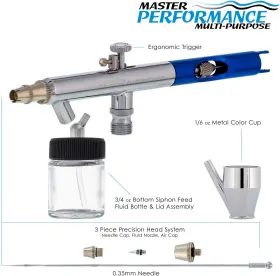 Master Airbrush 689999632630 Performance Multi-purpose Precision Dual-action Siphon Feed Mm #2