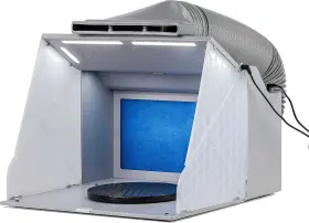 Master Airbrush 691160855946 Portable Hobby Paint Spray Booth Kit With 4 Led Lights