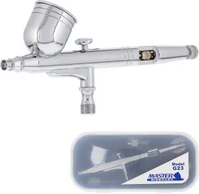 Master Airbrush 711181561562 Model G23 Multi-purpose Dual-action Gravity Feed Set K