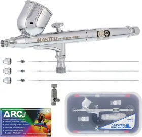 G233 Master Airbrush 744759751324 Performance Pro Kit With 3 Nozzle Sets 0.2 0.3 &