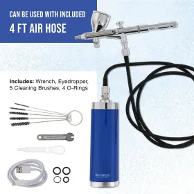 Master Airbrush 840234514429 Powerful Cordless Handheld Acrylic Paint Airbrushing System With 6 Primary Op #3
