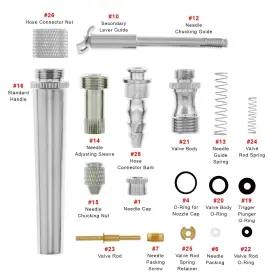 G22g23g24g25g26g34g39 Master Airbrush 844825029385 18 Piece Repair Parts Kit For Models #2