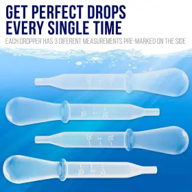 Master Airbrush 844825040687 Brand 100 Pipette Eyedroppers For Liquid Transfer And #3