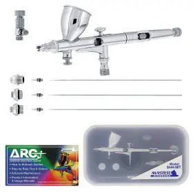 Master Airbrush 844825072213 G444-set High Precision Detail Control Dual-action Gravity Fe