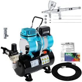 G444 Master Airbrush 844825074200 Cool Runner Ii Dual Fan Air Storage Tank Compressor System Kit With A Fi