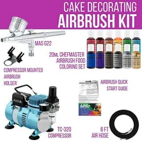 Master Airbrush 844825079649 Cake Decorating Airbrushing System Kit With A Gravity Feed Airbr #2