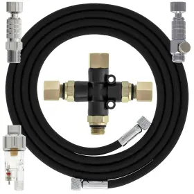 Master Airbrush 844825079977 Essential Accessory Kit Air Filter 3 Way Hose Splitter Quick-disconnect