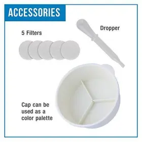 Master Airbrush 844825085046 3-in-1 Cleaning Pot With Holder Cleans And Holds Color Palette Lid #3