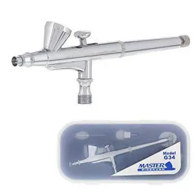 Master Airbrush 844825086586 Model G34 Multi-purpose Dual-action Gravity Feed With A