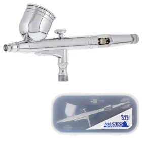 Master Airbrush 844825090286 Model G23 Multi-purpose Dual-action Gravity Feed Set Ki