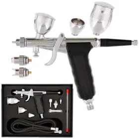 Master Airbrush 844825091320 Model G77 Pistol Trigger Fixed Dual-action Gravity Feed Airbr