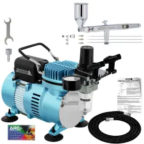 Sb88 Master Airbrush 844925044820 Pro Set Dual-action Side Feed Kit With Cool Run