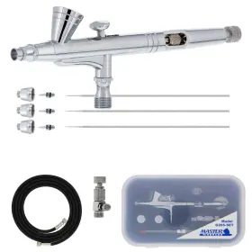 G266 Master Airbrush 844998053781 Performance Set With 3 Nozzle Sets 0.2 0.3 And 0.5mm Needles Flu