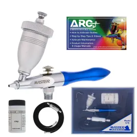 Master Airbrush 844998053866 Gravity Feed Air Abrasive Eraser And Etching Kit - Mini Sandblaster