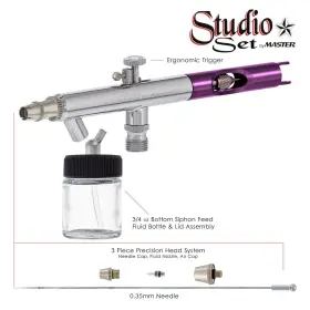 S66-pro Master Airbrush 848849006223 Performance Dual-action Siphon Feed Airbrushes With 0.35 Mm Ti #2