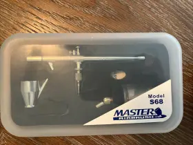 Master Airbrush 848849011371 Model S68 Set Dual-action External Mix Siphon Feed