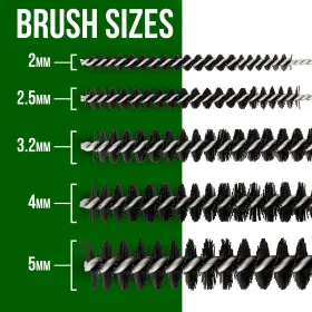 Master Airbrush 848849017076 11pc Mini Cleaning Brush Set Kit With 5 Brushes Pokers & #2