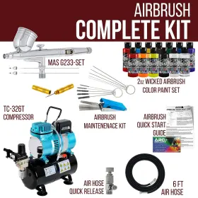 G233 Master Airbrush 848849072983 Cool Runner Ii Dual Fan Air Tank Compressor System Kit With Professional #2