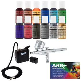 Master Airbrush 848849073195 Cake Decorating Airbrushing System Kit With A Set Of 12 Chefm