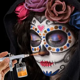 Master Airbrush 848849074383 Airbrushing System Kit With 8 Color Water-based Face And Body Art #2