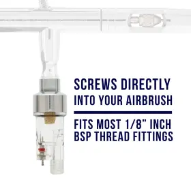 Master Airbrush 848849080292 Premium In-line Mini Air Filter And Water Trap Connects Directly On #2