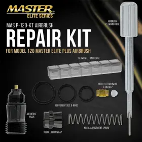 Master Airbrush 848849089448 Elite Plus Rebuild Kit - For Repair And Maintenance Of Model 120 #2