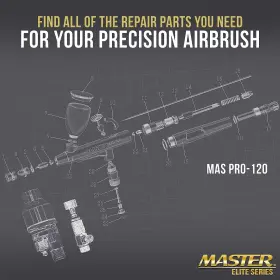 Master Airbrush 848849089448 Elite Plus Rebuild Kit - For Repair And Maintenance Of Model 120 #3