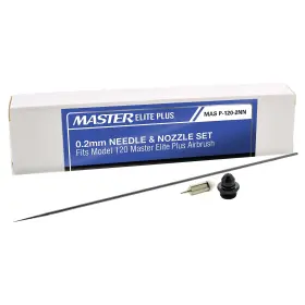 Master Airbrush 848849089455 Elite Plus 0.2 Mm Needle Nozzle And Fluid Tip Cap Set Only -