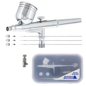 B002kdyjio Master Airbrush G222 Dual-action Gravity Feed Gun Set