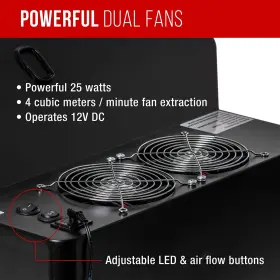 B550lk Master Airbrush Extra Large Dual Fan Lighted Portable Hobby Spray Booth With Led Lig #3