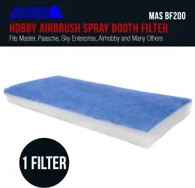 Bf200 Master Airbrush Hobby Spray Booth Filter Set Fits Paasche Sky #2