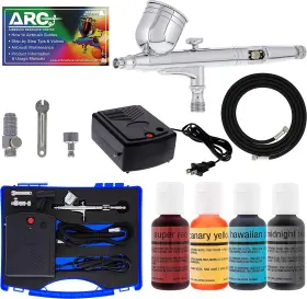 Master Airbrush Kit-cake-g23-22 Cake Decorating Airbrushing System Kit With A Set Of 4 Chefmaste